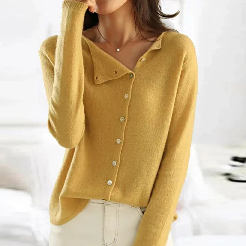 Pull-over élégant à carreaux pour femme