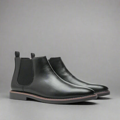 Bottines Chelsea en cuir élégantes pour homme