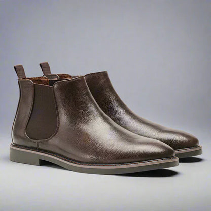Herren Chelsea Stiefel Leder Elegant - IdealeKleiden
