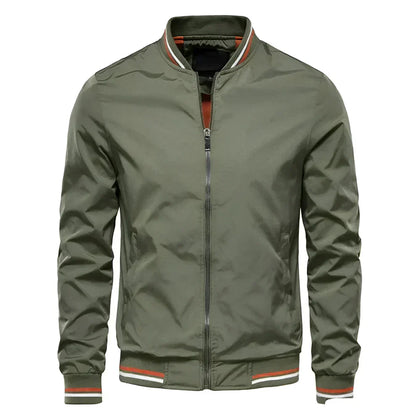 Blouson aviateur homme zippé sport décontracté