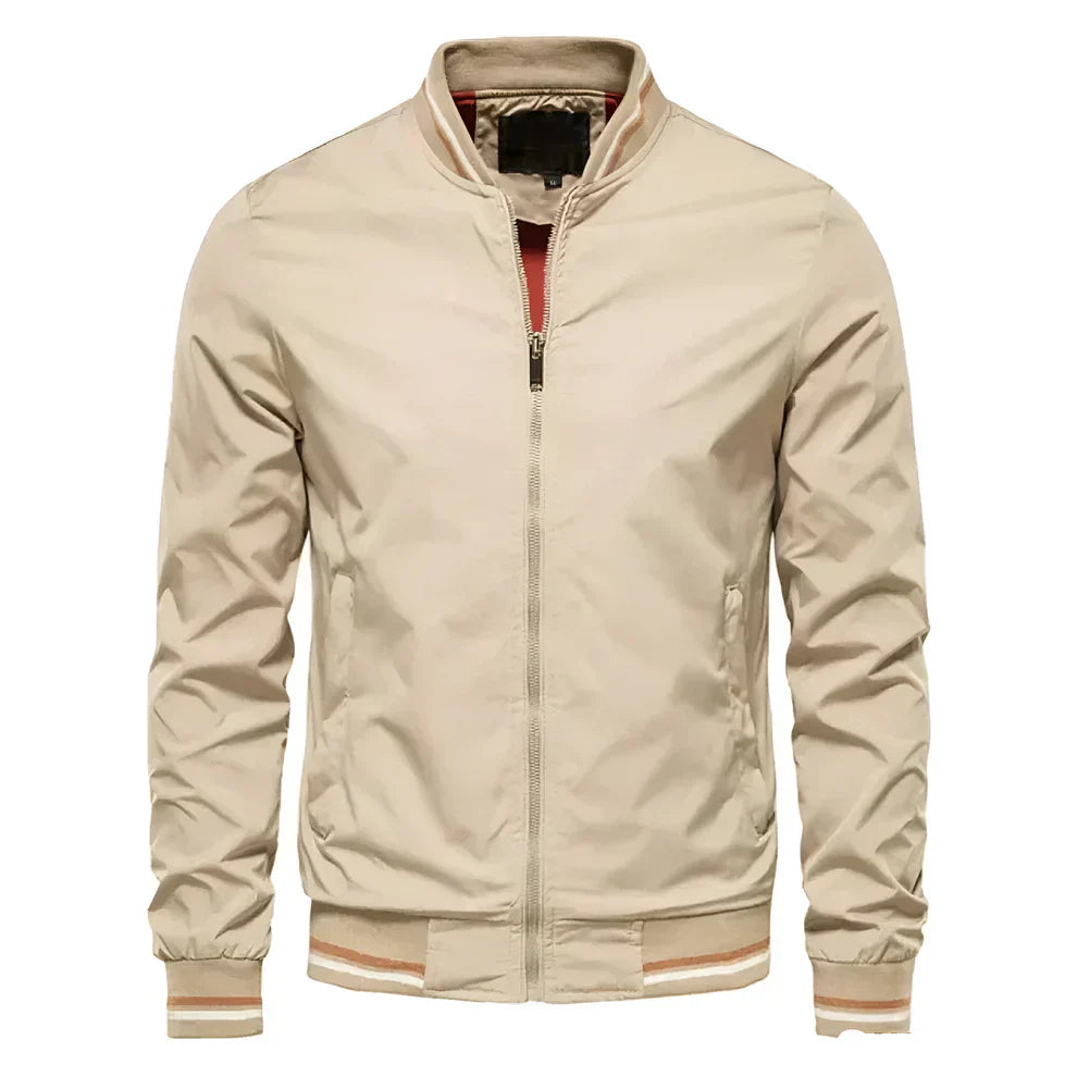 Blouson aviateur homme zippé sport décontracté