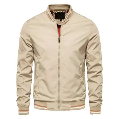 Blouson aviateur homme zippé sport décontracté