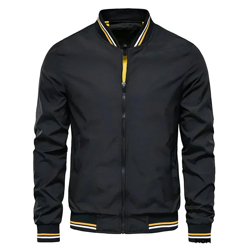 Blouson aviateur homme zippé sport décontracté