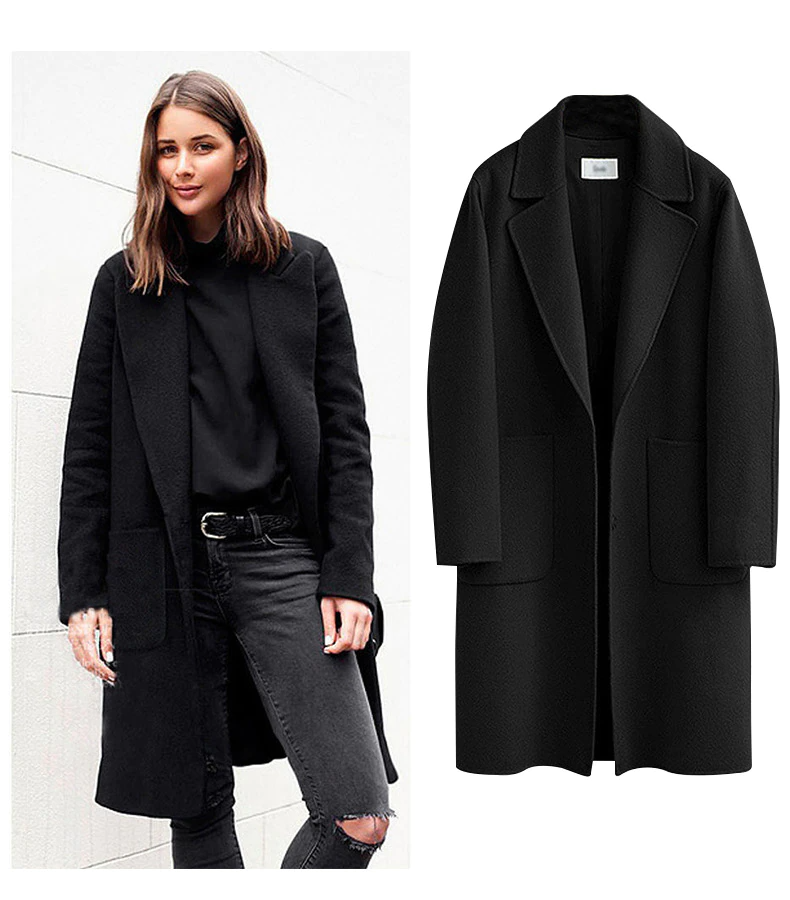 Veste longue élégante pour femme