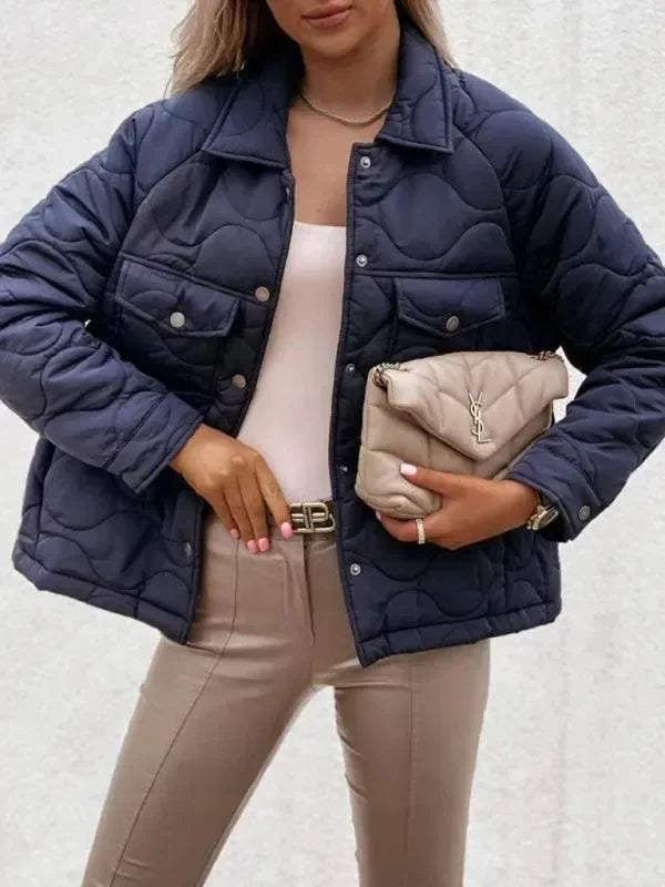 Veste femme tendance boutons style décontracté