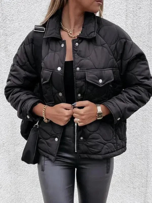 Veste femme tendance boutons style décontracté