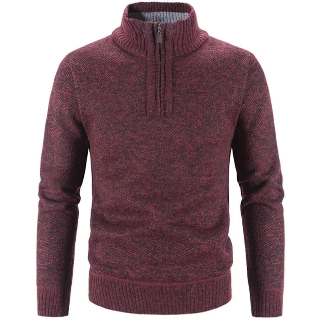 Pull homme stylé avec demi-zip