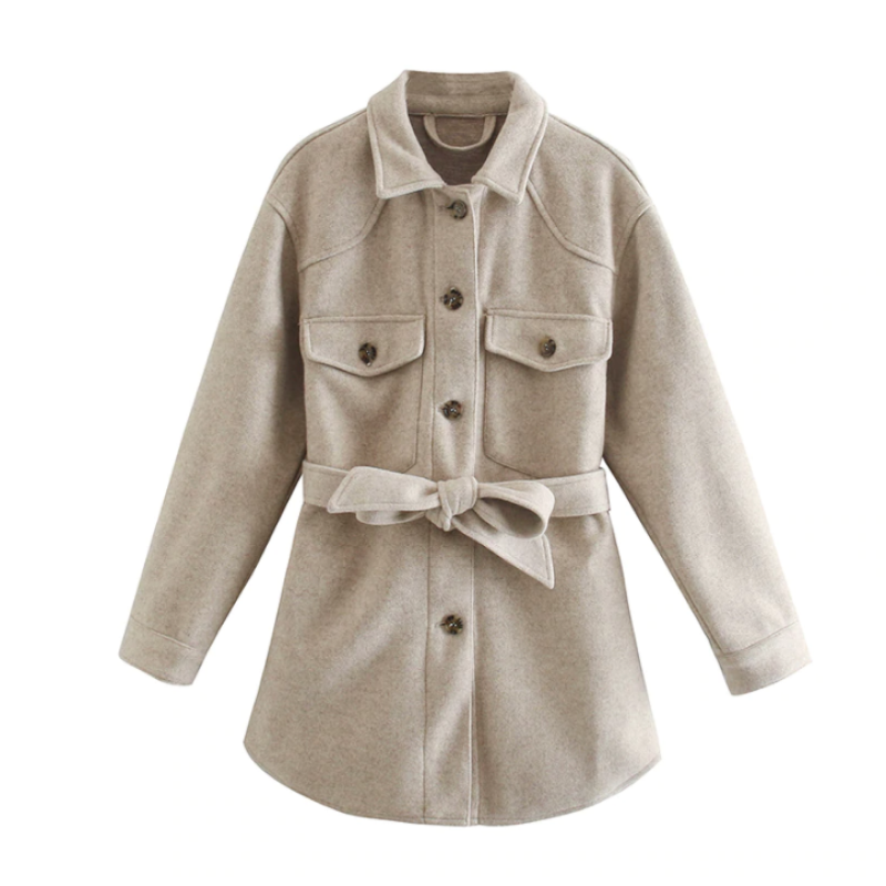 Veste mi-longue élégante pour femme