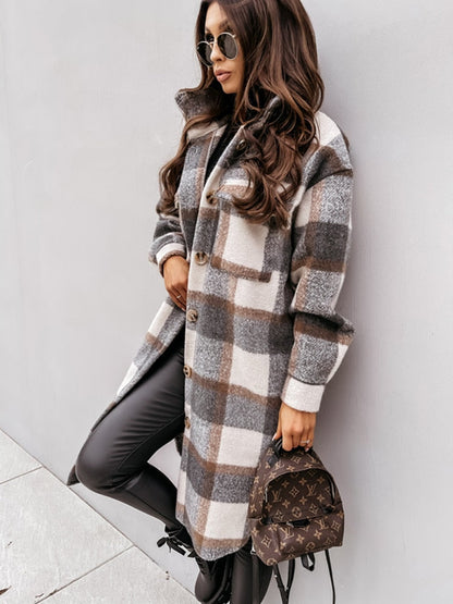 Veste à carreaux femme Tendance Nostalgique