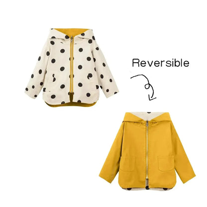 Veste stylée pour enfant à pois