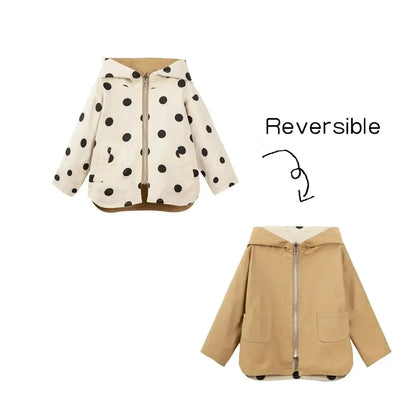 Veste stylée pour enfant à pois