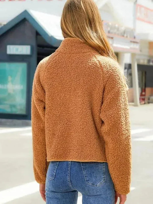 Modische Damenjacke Slim Fit Design - IdealeKleiden