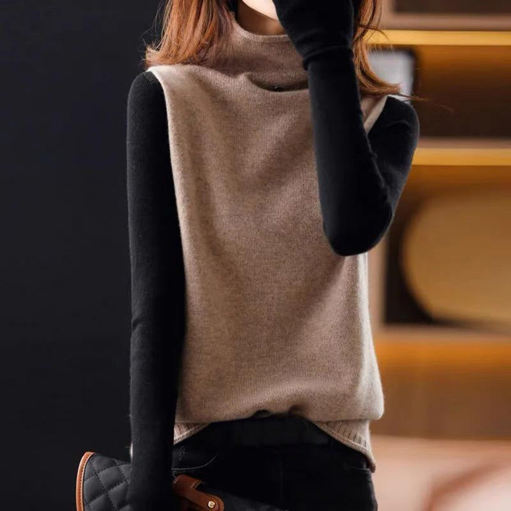 Pull à col roulé élégant style moderne