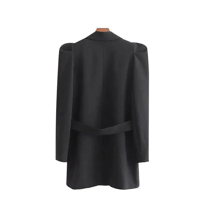 Eleganter Damen Blazer Vintage Look Lang - IdealeKleiden