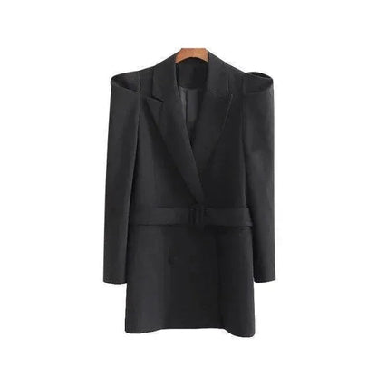Élégant blazer vintage long pour femme