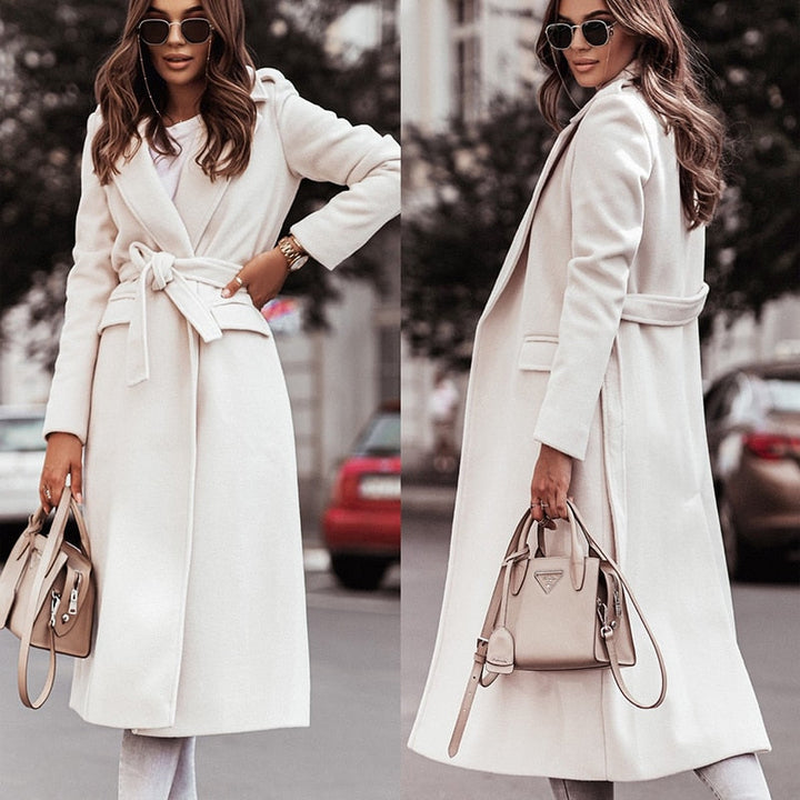 Stylische Damenwinterjacke Lang &amp; Warm - IdealeKleiden