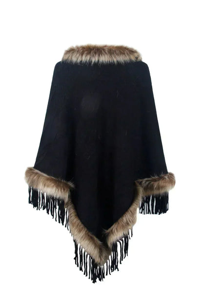 Poncho d'hiver élégant pour femmes
