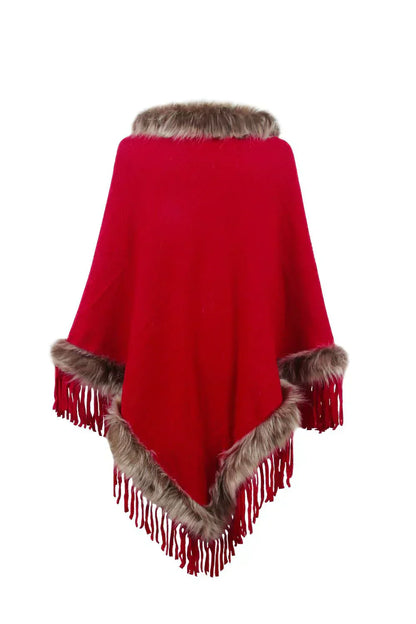 Poncho d'hiver élégant pour femmes