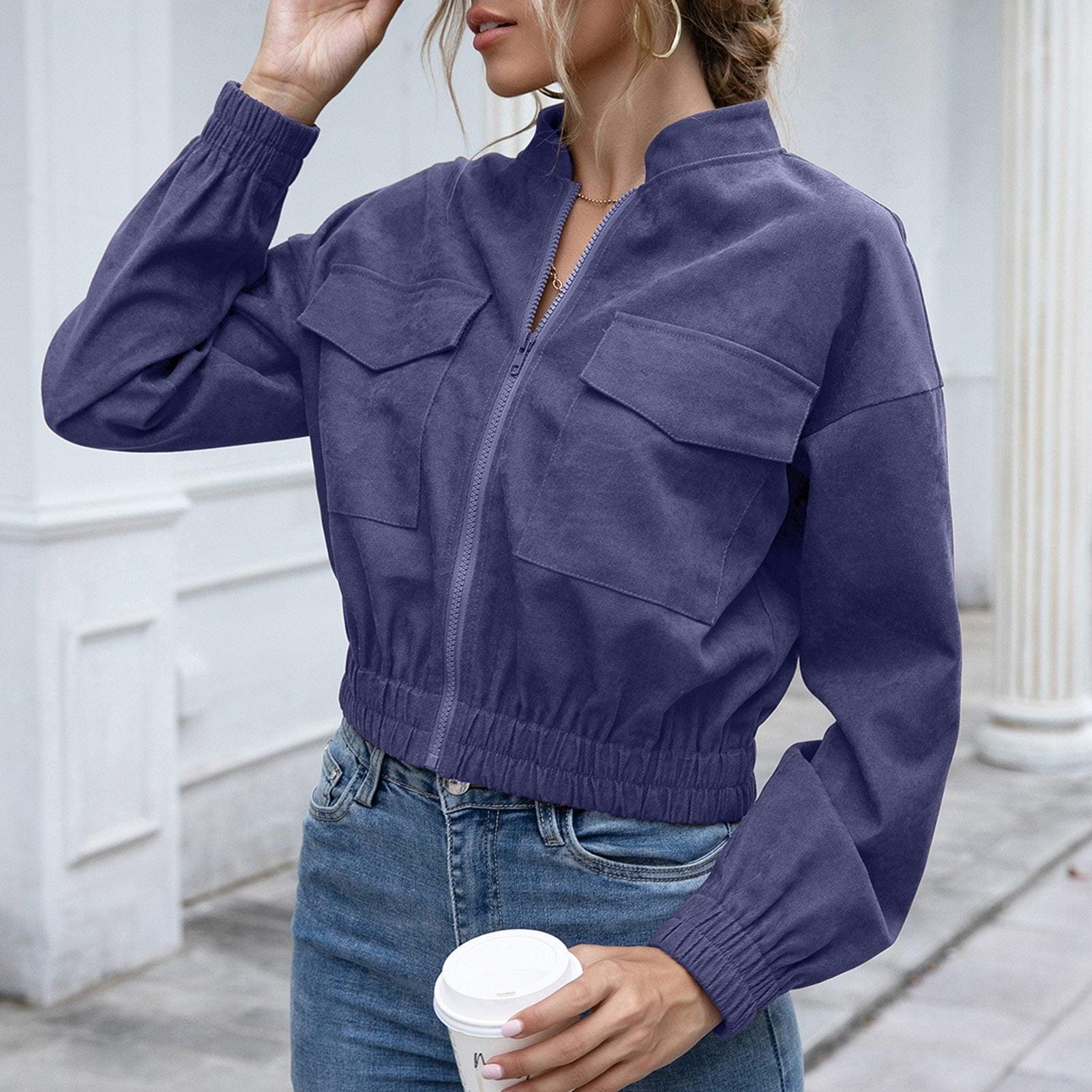 Modische Damenjacke Elegant und Vielseitig - IdealeKleiden