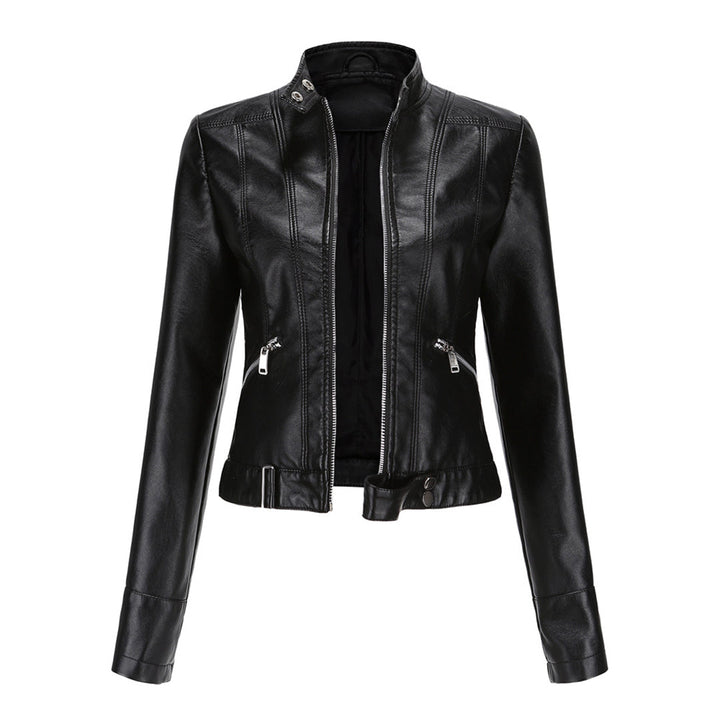 Blouson en cuir élégant pour femme classique