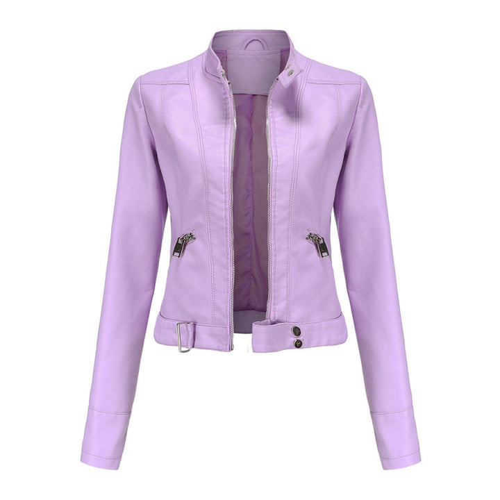 Blouson en cuir élégant pour femme classique