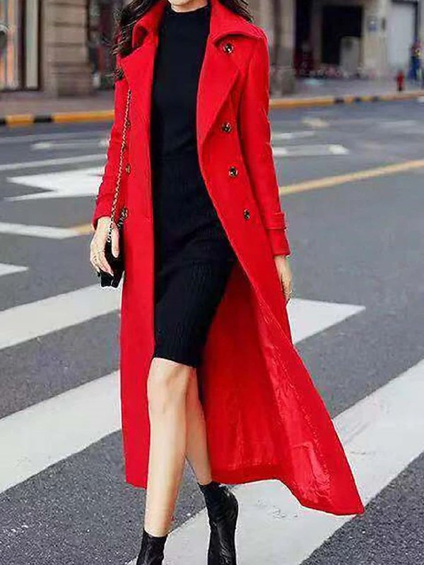 Manteau élégant en laine pour femme