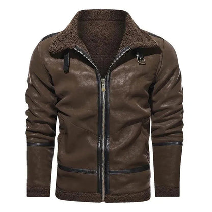Blouson en daim pour homme, style suédois moderne
