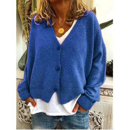 Cardigan confortable en mélange de laine aspect cachemire