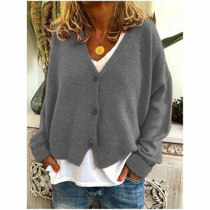 Cardigan confortable en mélange de laine aspect cachemire