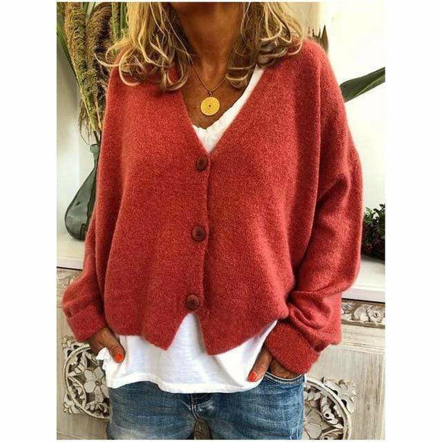Cardigan confortable en mélange de laine aspect cachemire
