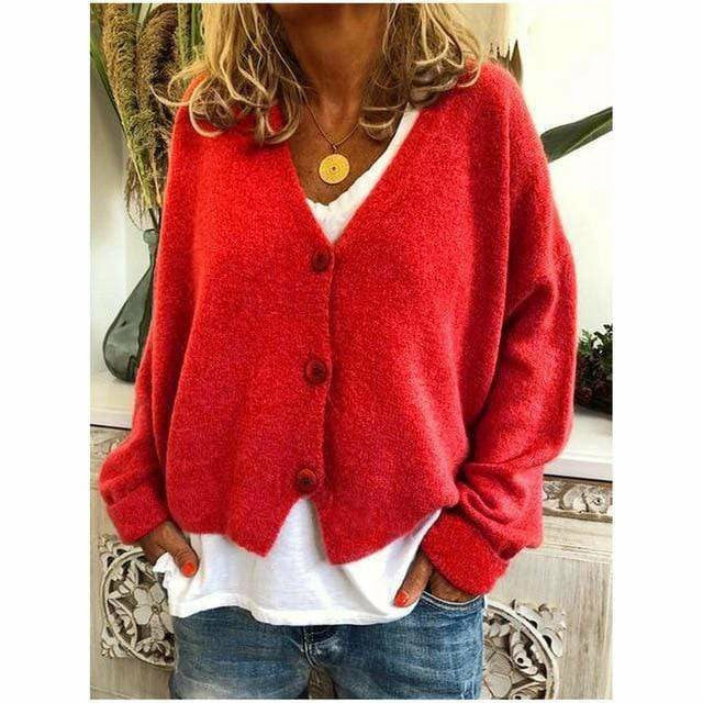 Cardigan confortable en mélange de laine aspect cachemire