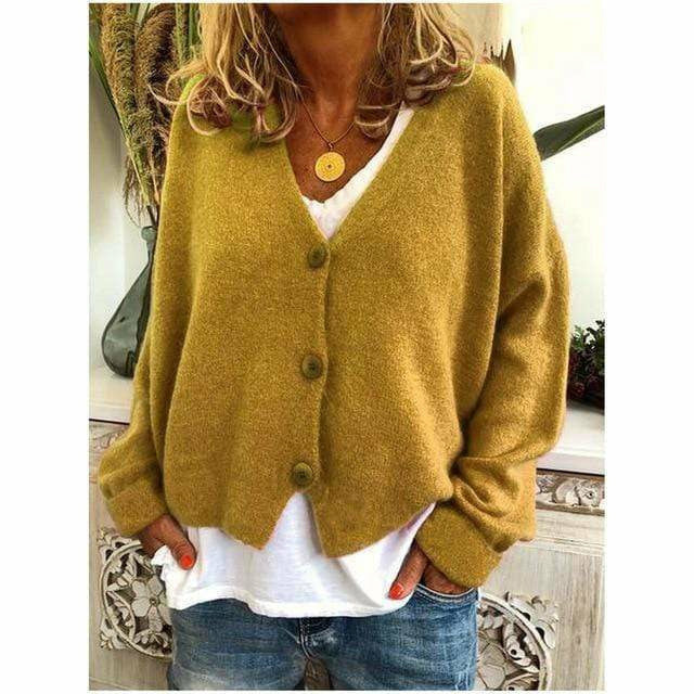 Cardigan confortable en mélange de laine aspect cachemire