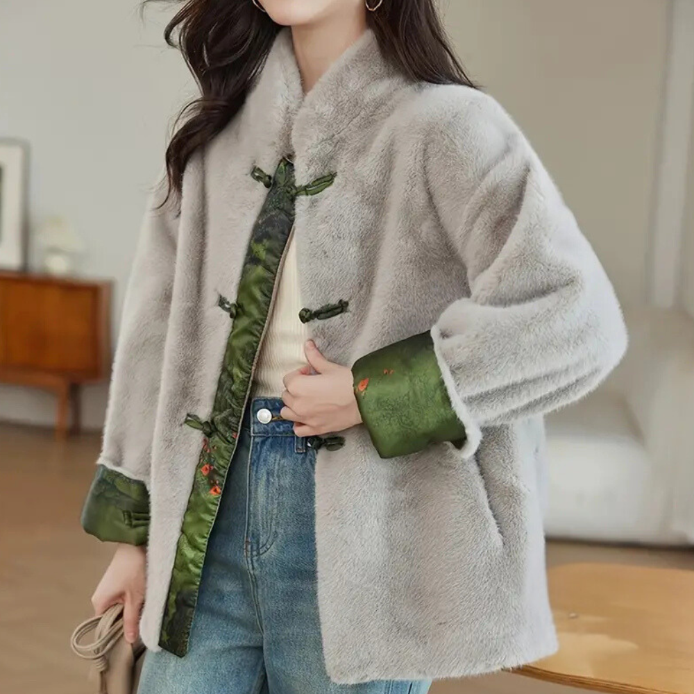 Manteau d'hiver élégant classique pour femme
