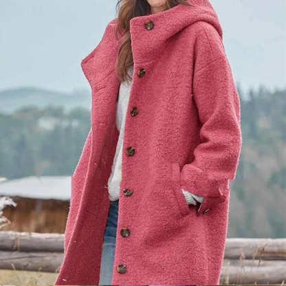 Veste d'hiver chaude élégante femme grande taille
