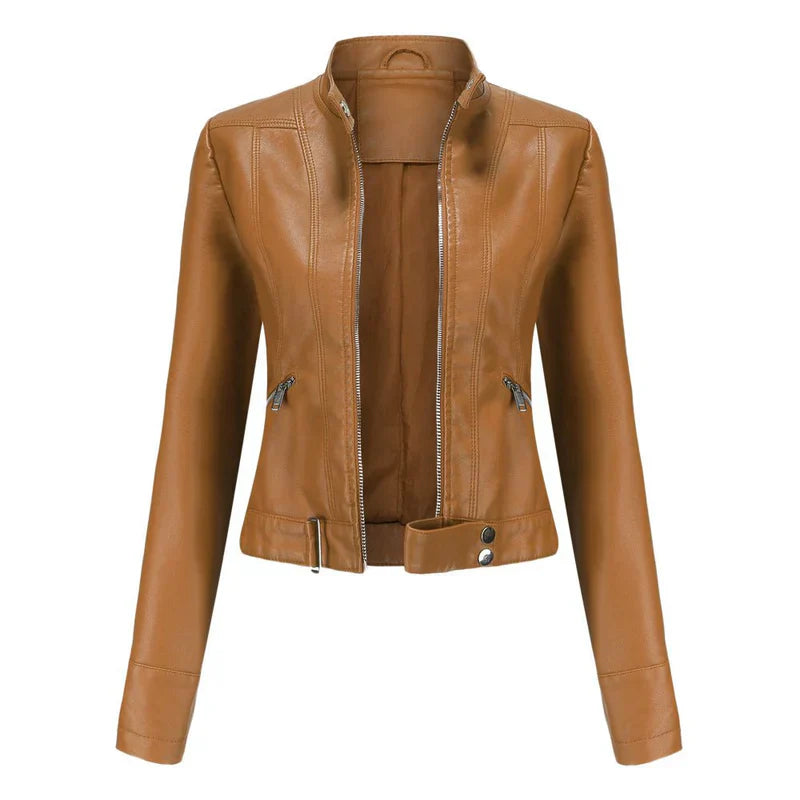Manteau en cuir femme moderne, Blouson en cuir femme