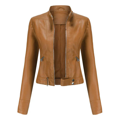 Manteau en cuir femme moderne, Blouson en cuir femme