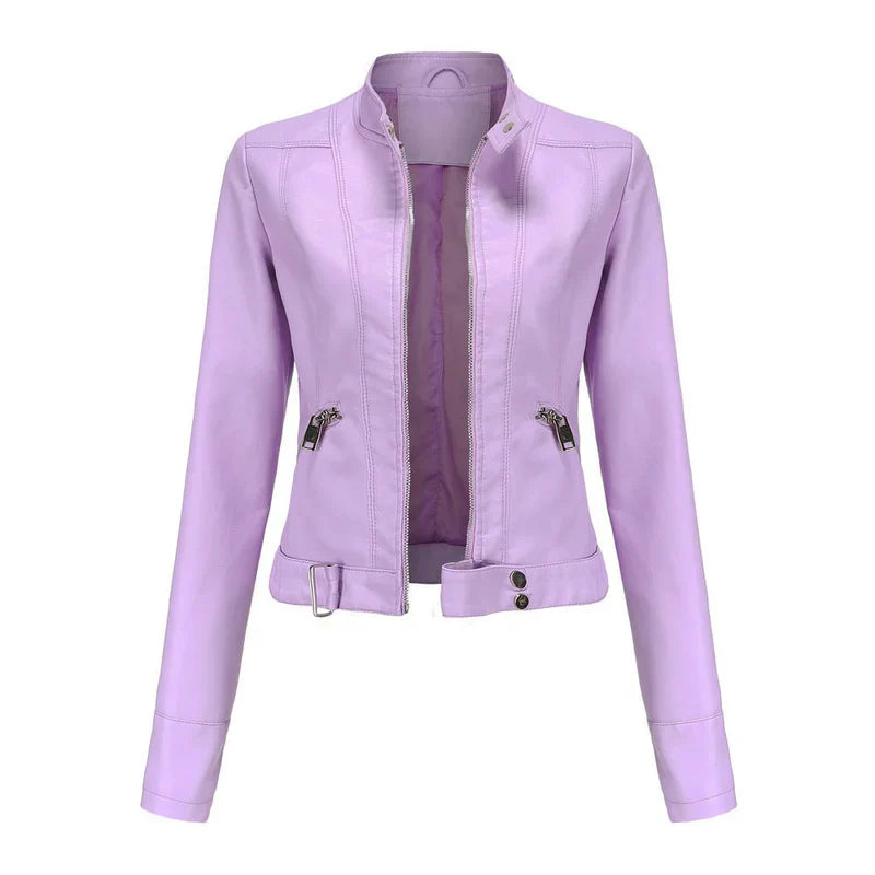 Manteau en cuir femme moderne, Blouson en cuir femme