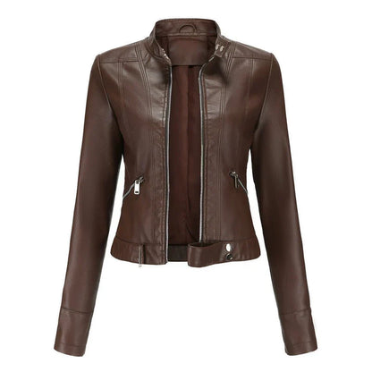Manteau en cuir femme moderne, Blouson en cuir femme