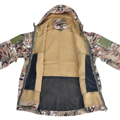 Wasserdichte Fleecejacke Herren Outdoor Funktion - IdealeKleiden