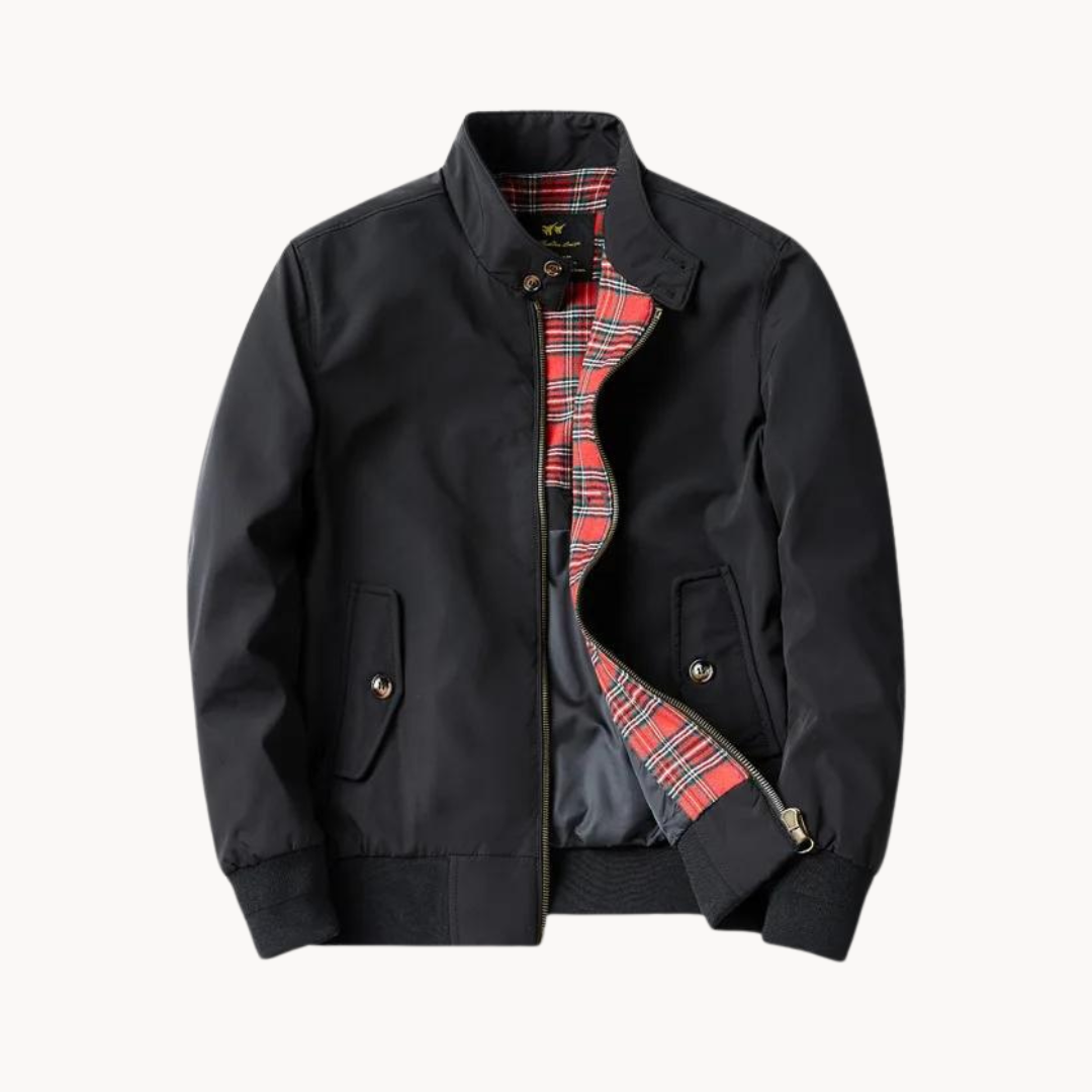 Blouson Harrington Camden Heritage pour homme - Doublure façon tartan