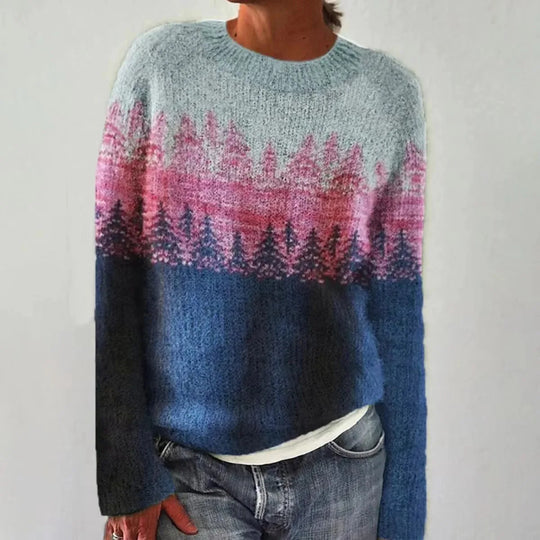 Pull d'automne style rétro
