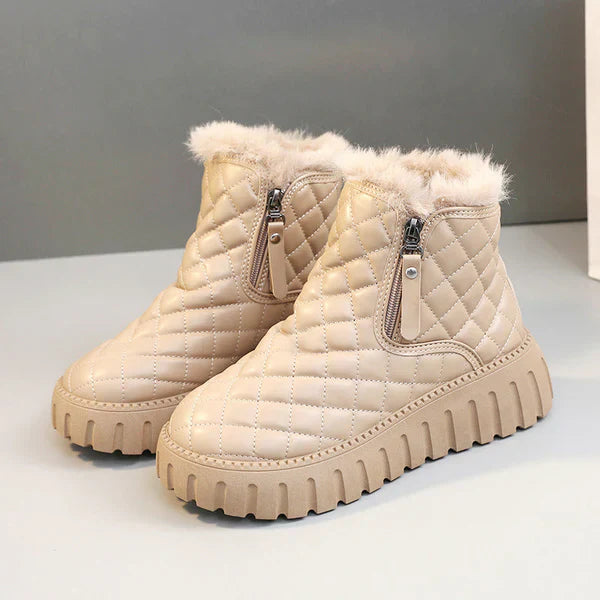 Damen Winterstiefel Fleece Warm Schnee - IdealeKleiden