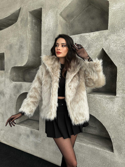 Veste tendance en fausse fourrure Élégante et chic