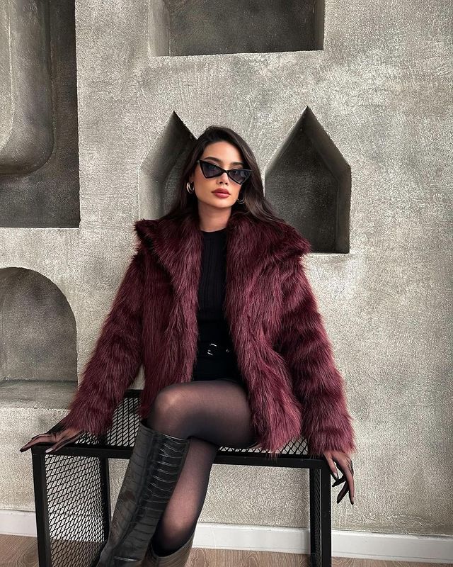 Veste tendance en fausse fourrure Élégante et chic