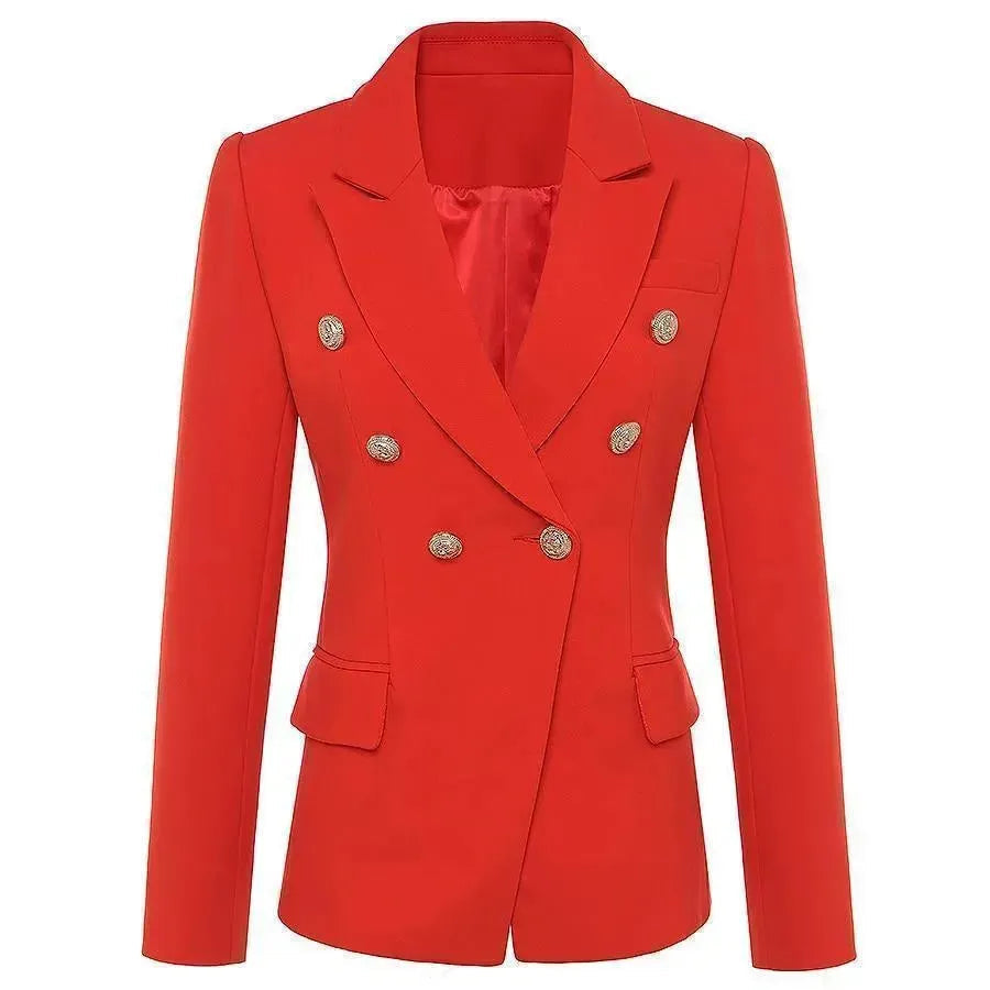 Élégant blazer croisé noir pour femme