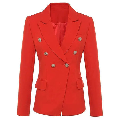 Élégant blazer croisé noir pour femme