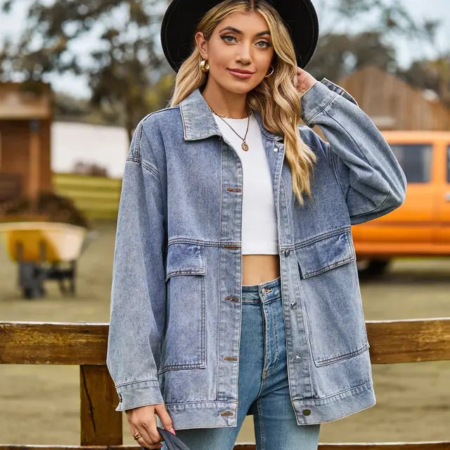 Veste en jean élégante tendance femme