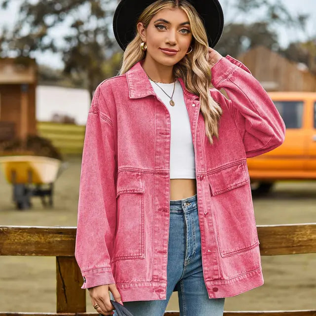 Veste en jean élégante tendance femme