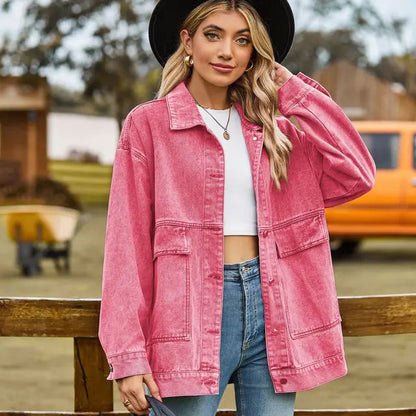 Veste en jean élégante tendance femme