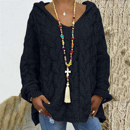 Pull en maille torsadée élégant et intemporel pour femme